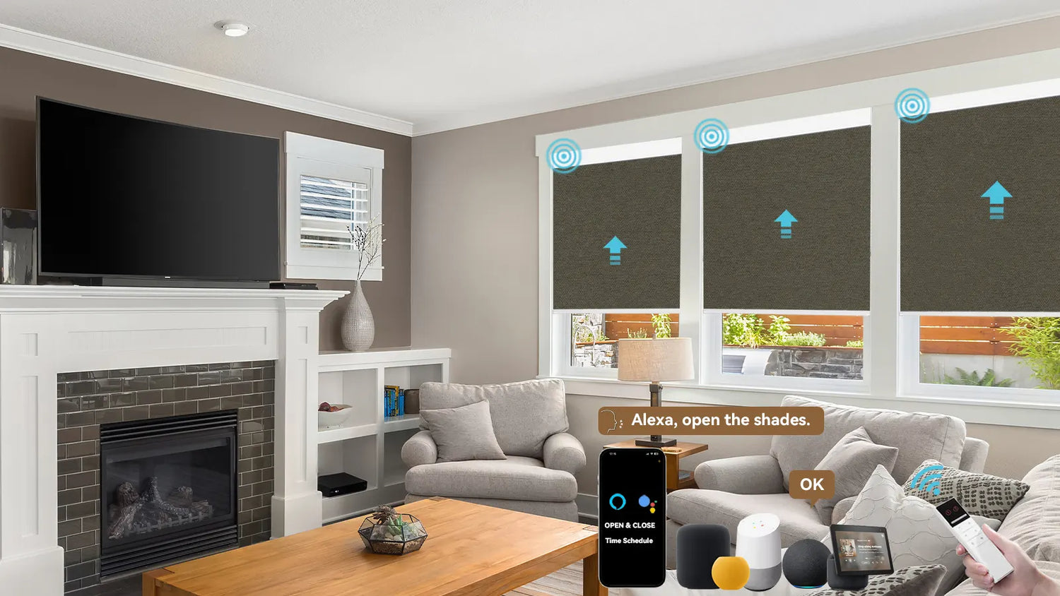 Automatic Blackout Window Shades