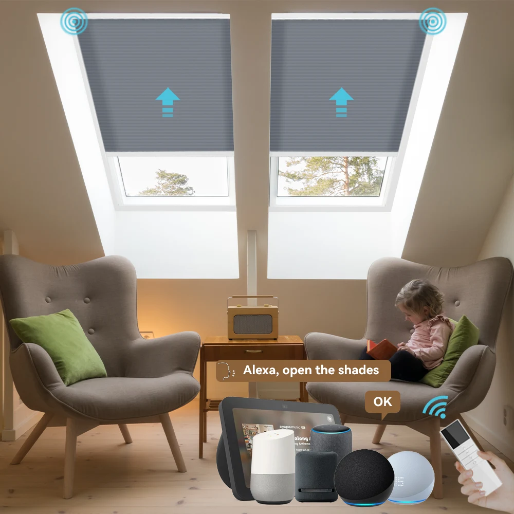 Motorized Shade for Skylight – Effortless Control and Safety