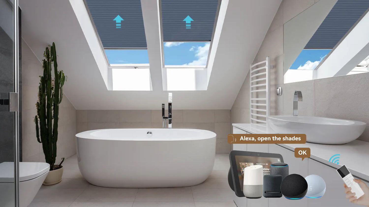 Keep Your Home Comfortable Year-Round with Electric Shades for Skylights