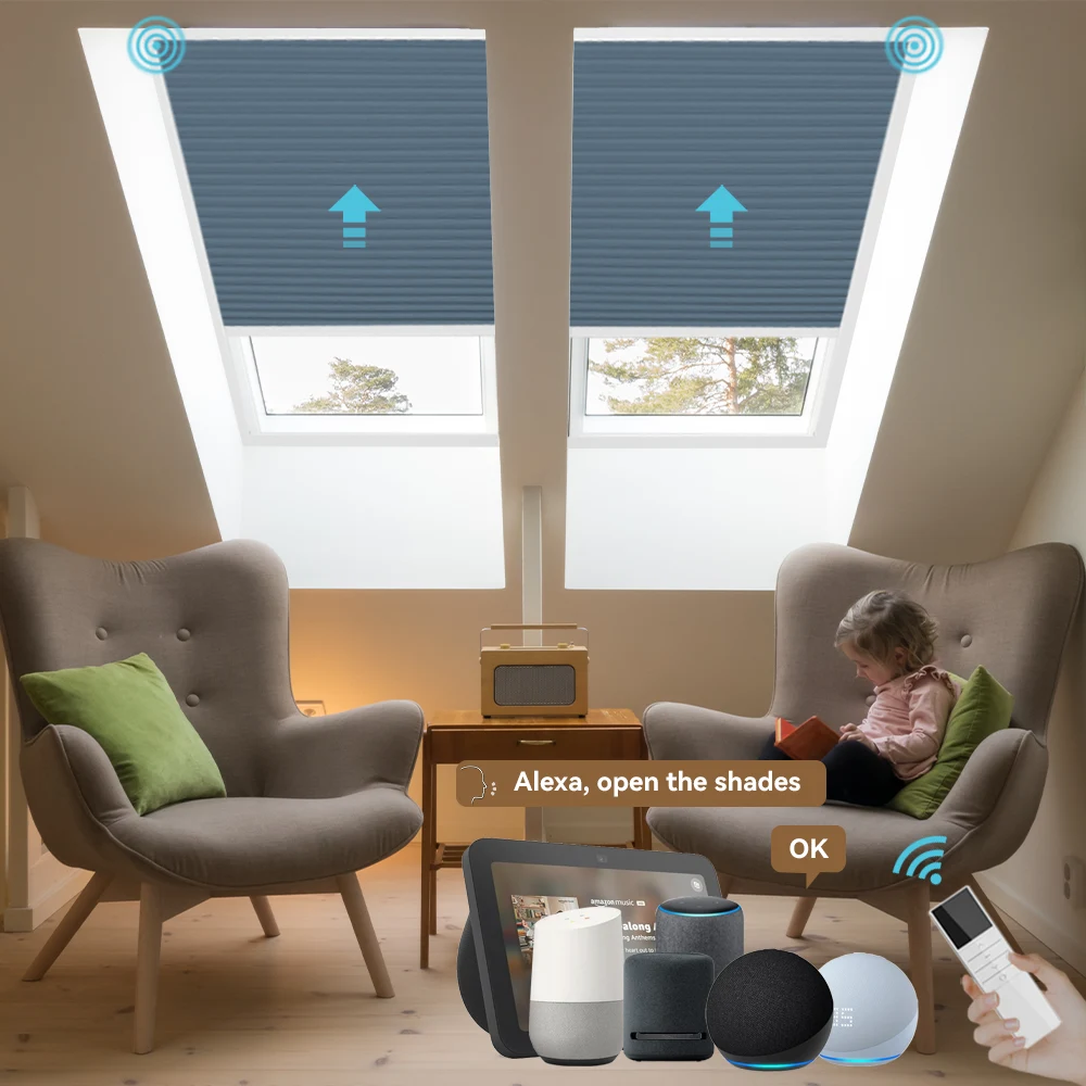 Convenient and Safe Motorized Skylight Blackout Blinds