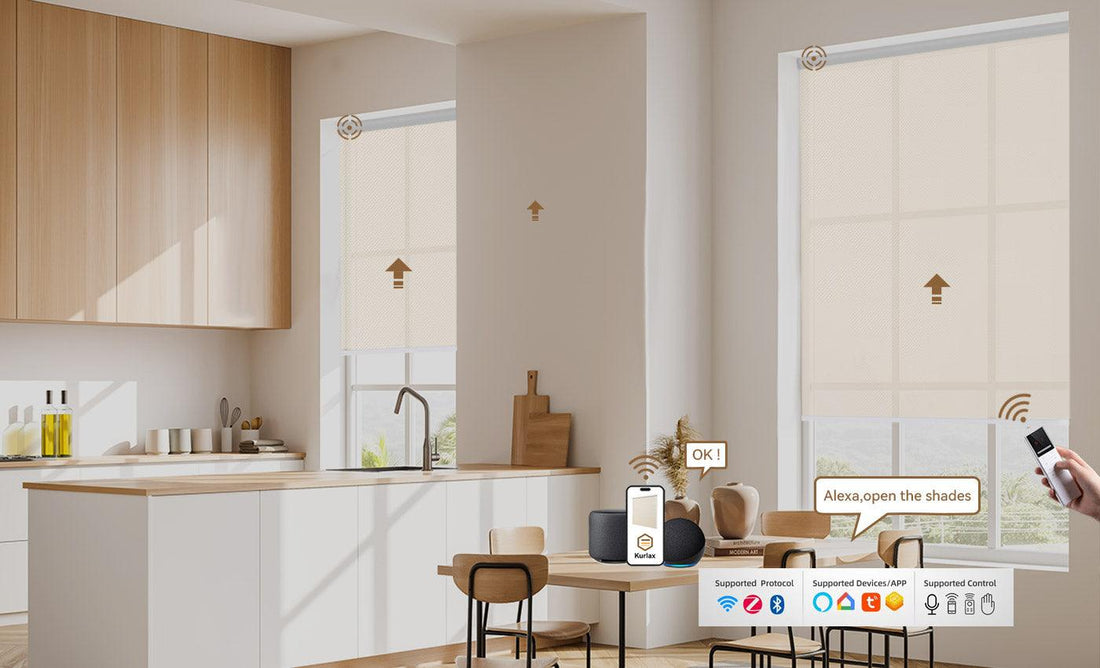 Experience Luxury and Convenience with Kurlax Motorized Roller Shades