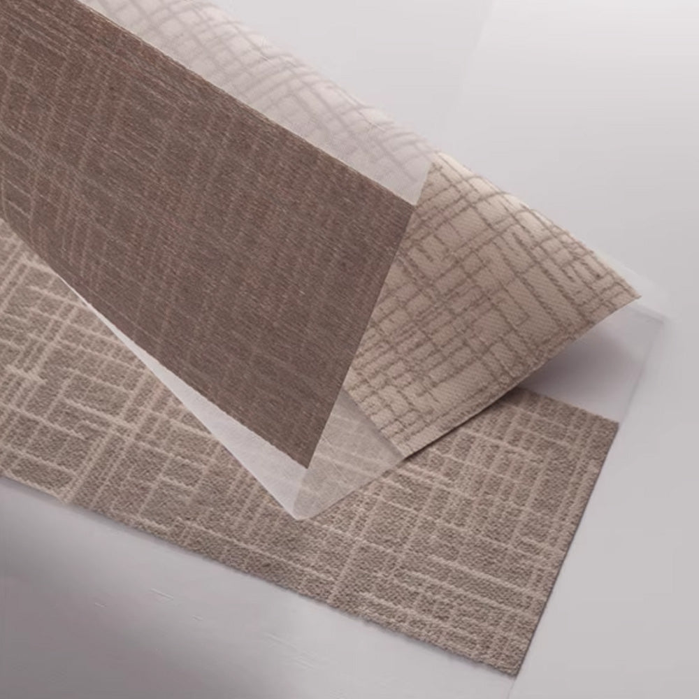 Kurlax Motorized Zebra Shades 83032 Series Coffee  Fabric