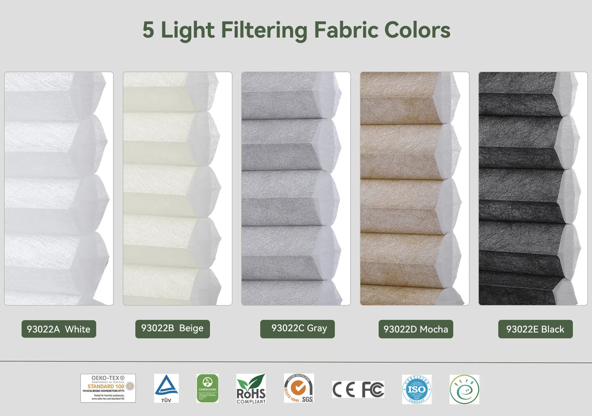 38mm Light Filtering Cellular Fabric