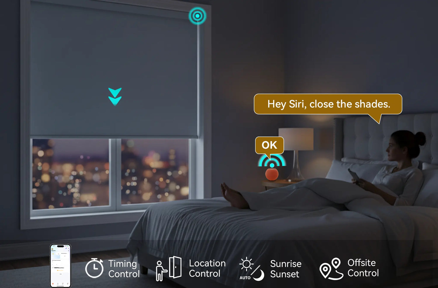 Smart Home Roller Shades