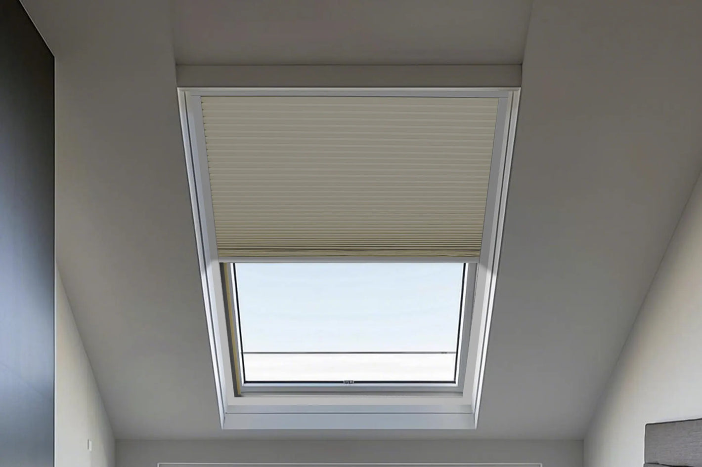 Install Motorized Skylight Cellular Shades