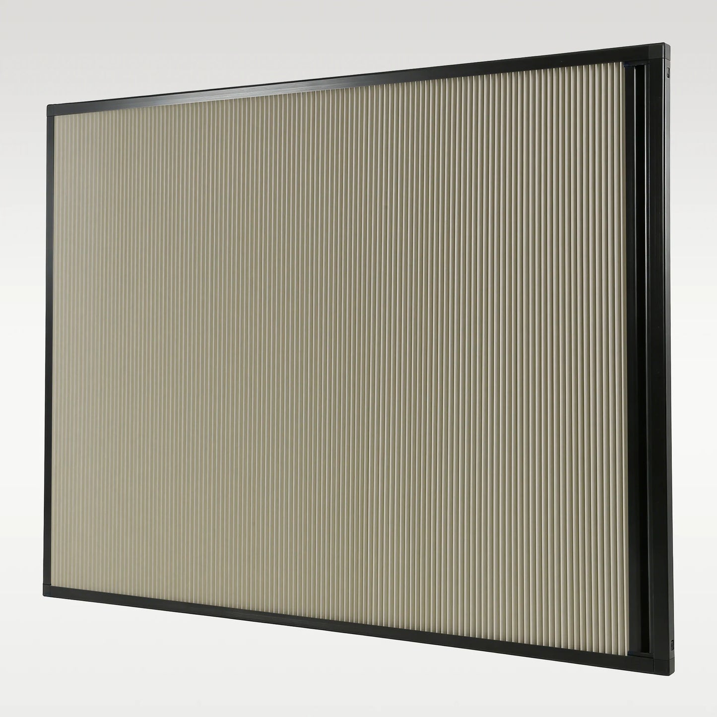 Black Frame & Beige Fabric