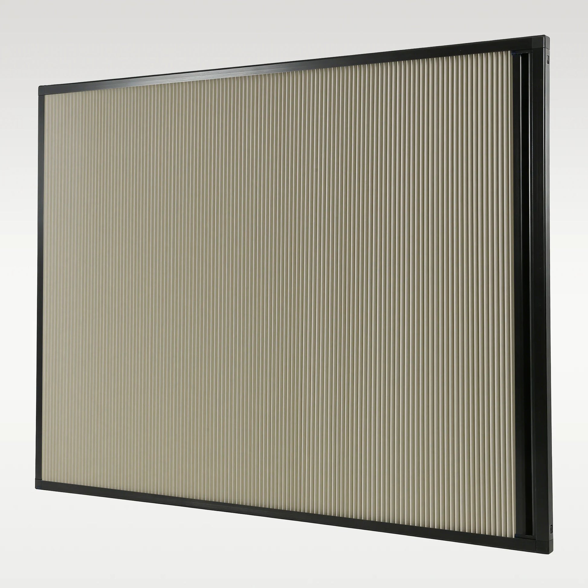 Black Frame & Beige Fabric
