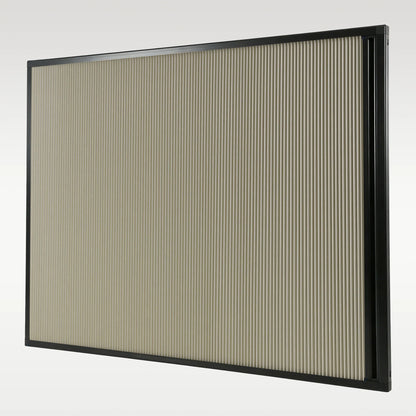 Black Frame & Beige Fabric