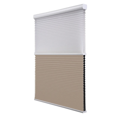 Kurlax Motorized Day & Night Blackout Cellular Shades - Double Cell