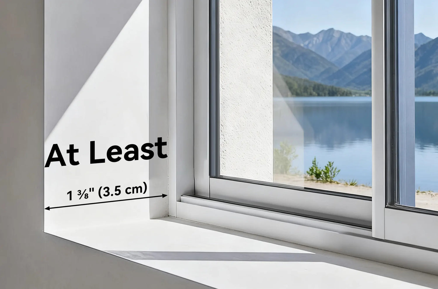 Measure the depth of the windows for motorized blackout cellular shades