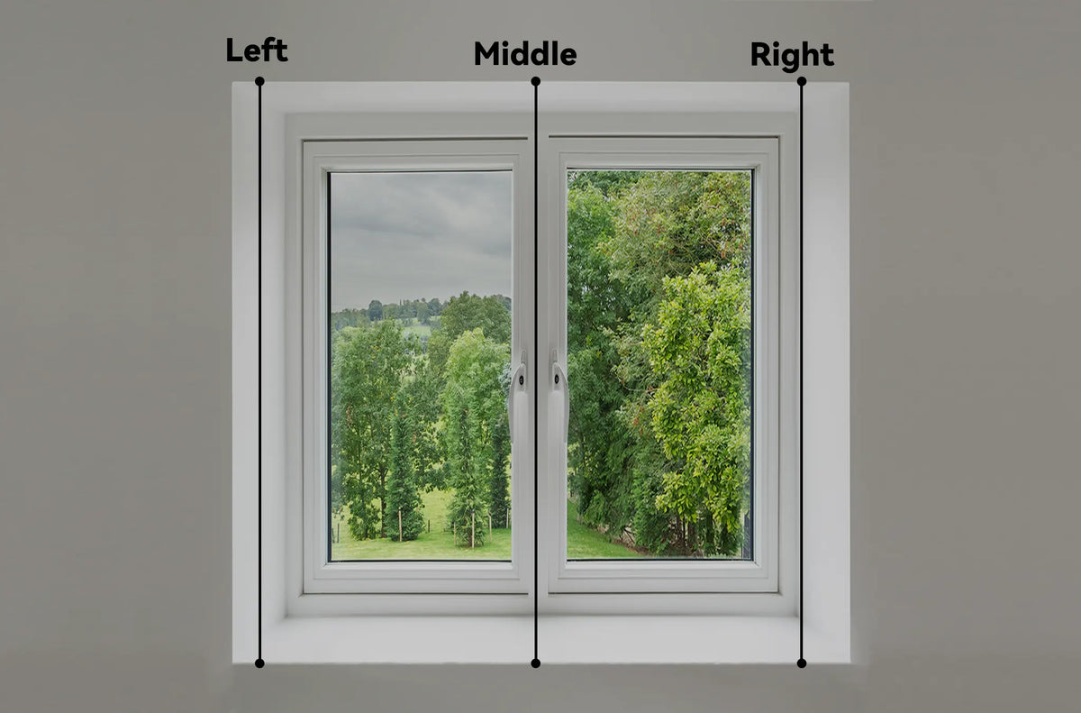 Measure the height of the window for outside mount