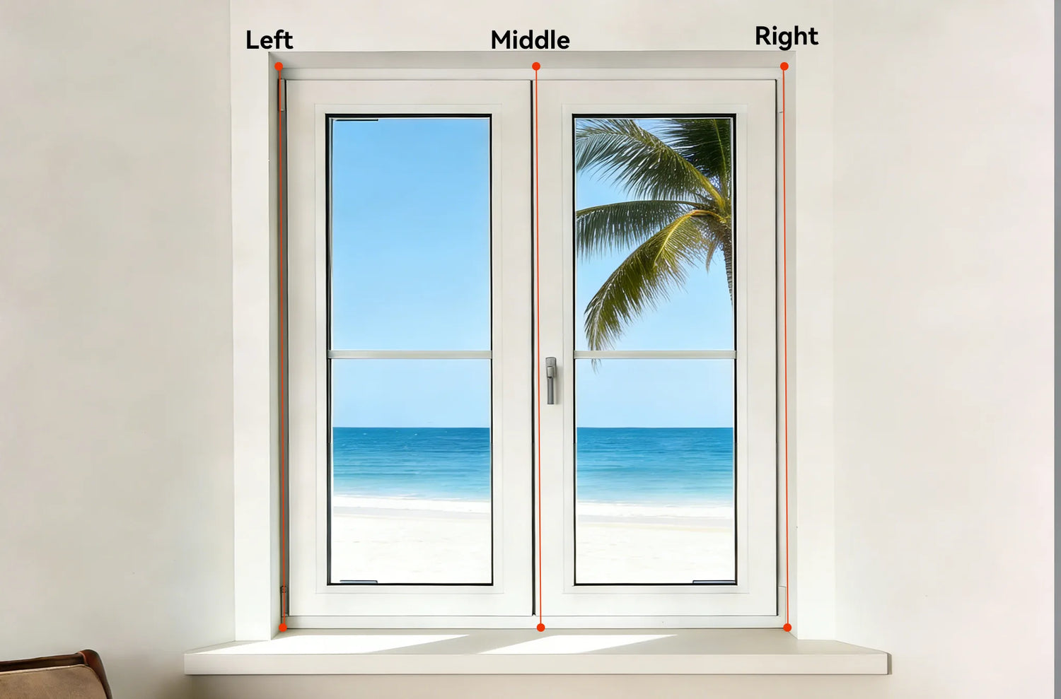 How to measure window recess height
