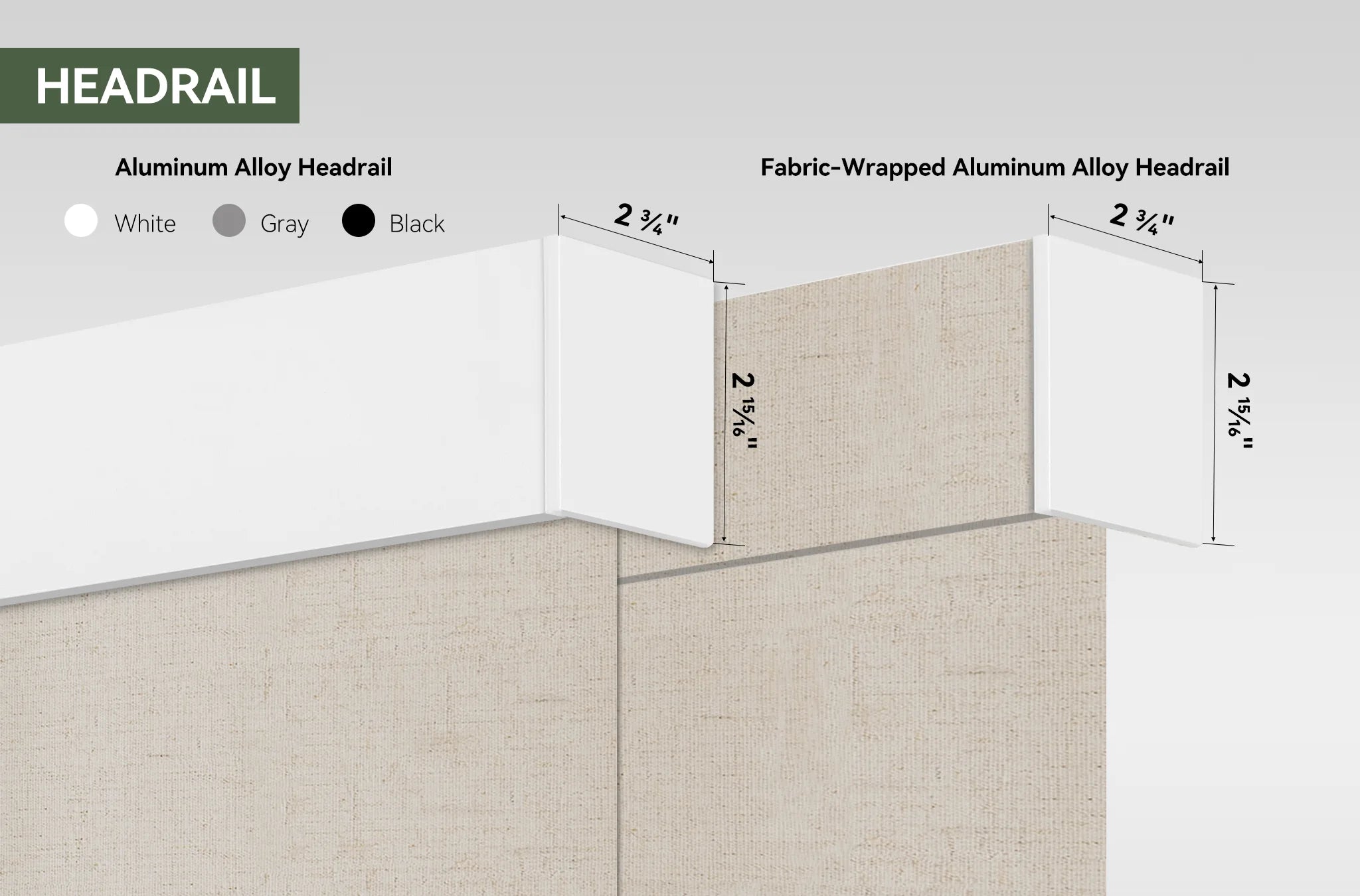 light filtering roller shades headrai