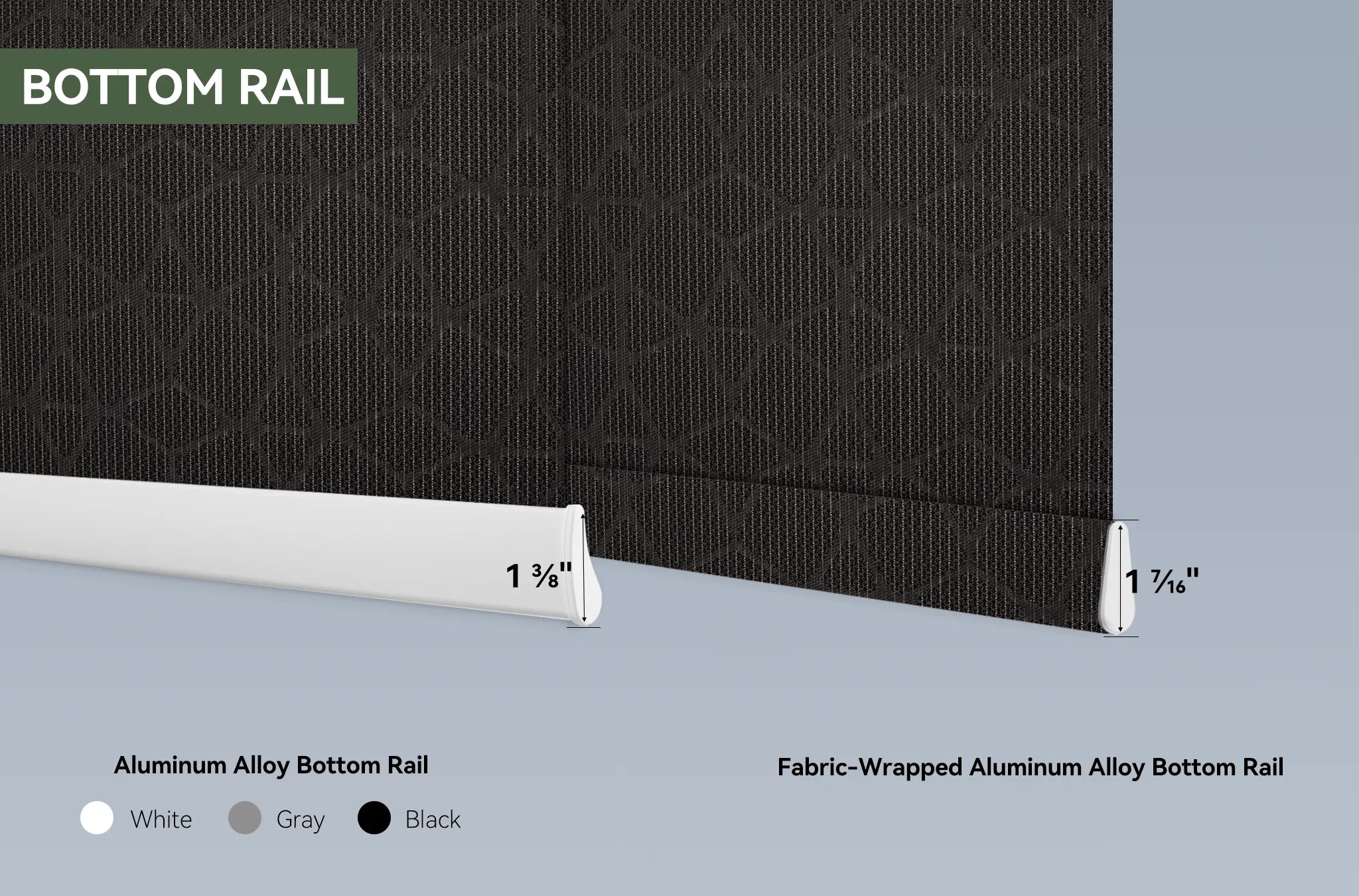 Solar Blinds Bottom Rail