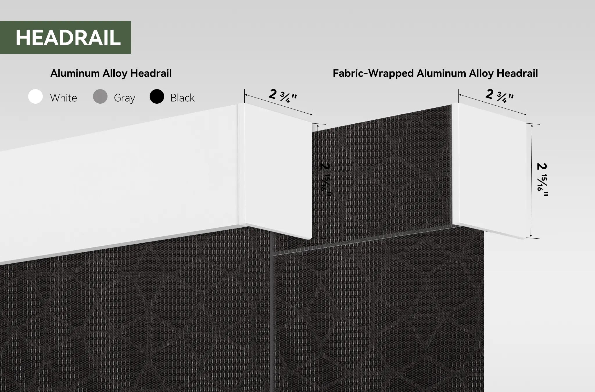 Solar Blinds Headraill