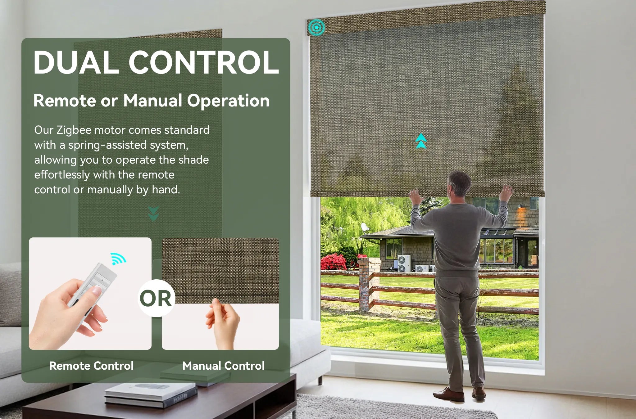 motorized sola roller shades with motorized and Manual