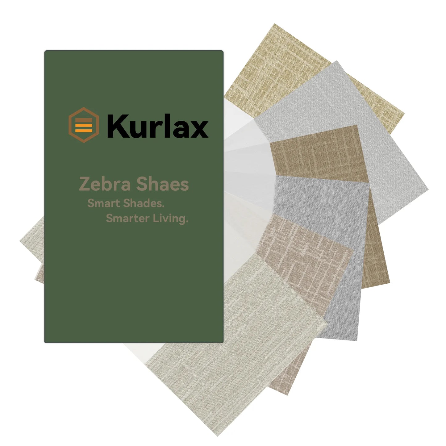 Motorized Light Filtering Zebra Shades Fabric Samples - 70% Blackout & Jacquard
