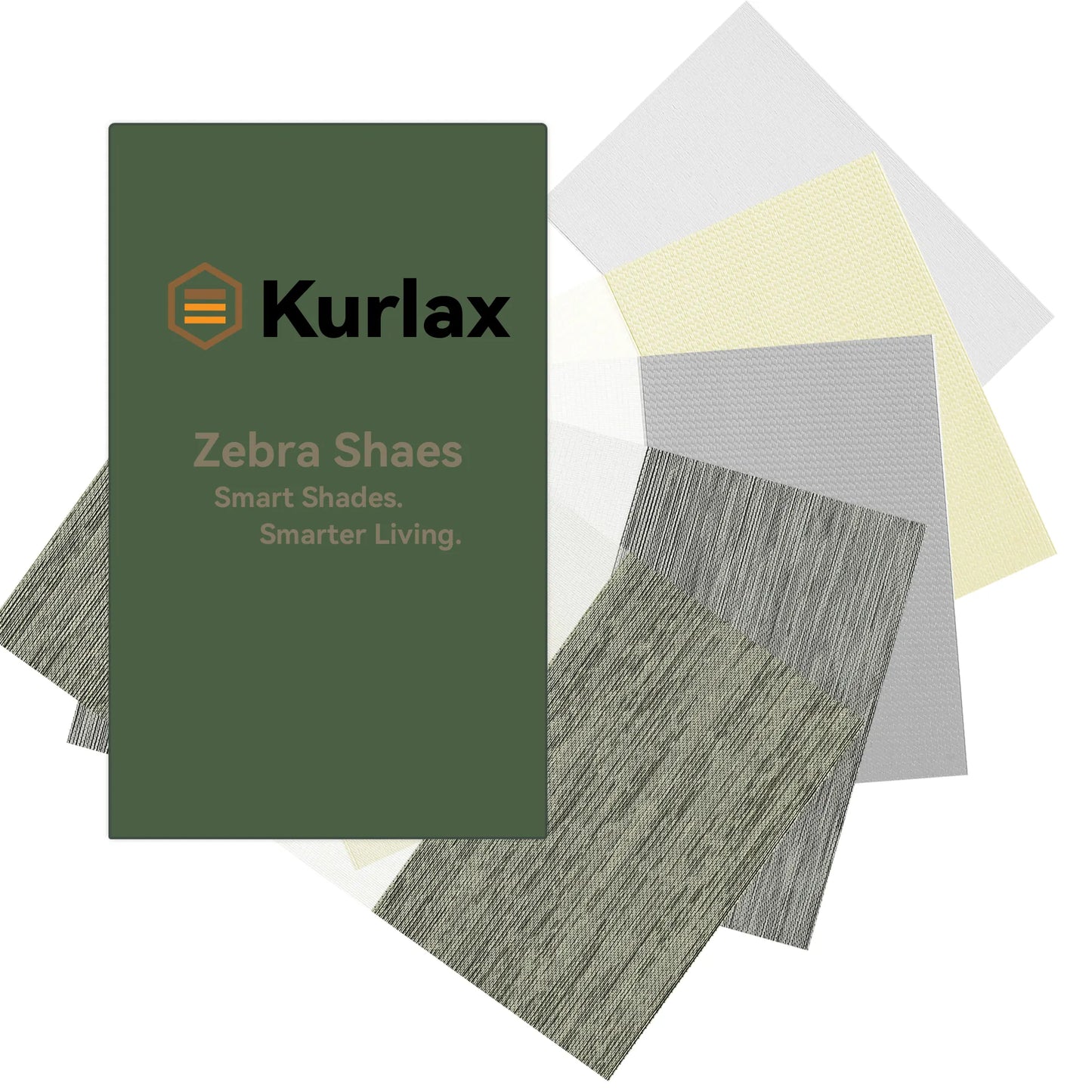 Motorized Zebra Shades Fabric Samples - 100% Light Block